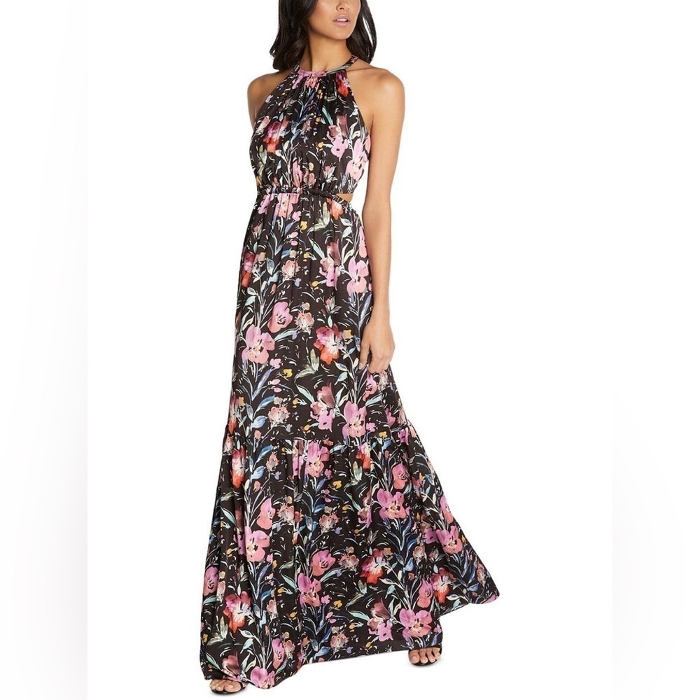 AIDAN by Aidan Mattox Women’s Printed Sleeveless Maxi Dress Size 8 NWT